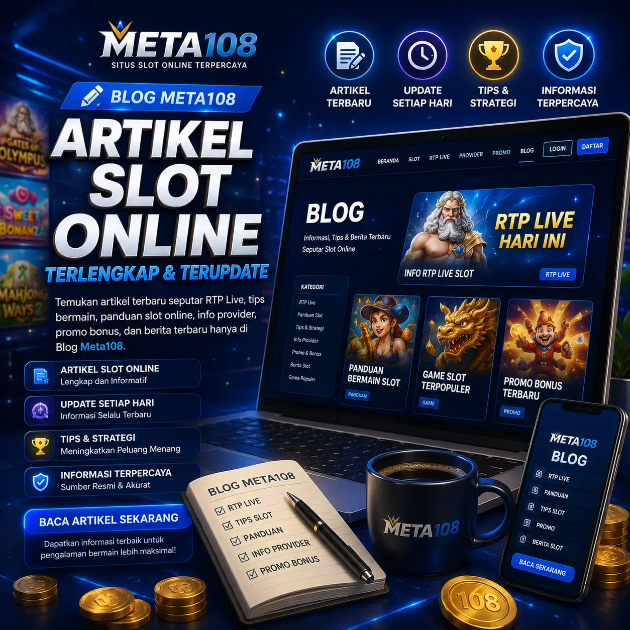 Blog Meta108 Artikel Slot Online RTP Live Tips Bermain dan Berita Terbaru